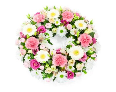 Pink & White Wreath